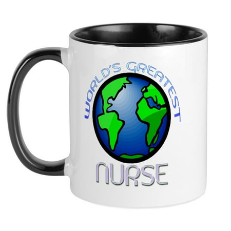 

CafePress - World s Greatest Nurse Mug - Ceramic Coffee Tea Novelty Mug Cup 11 oz