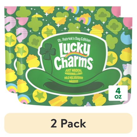 (2 pack) Lucky Charms Marshmallows Only, 2026 Limited Edition with Jumbo Unicorns, 4 oz
