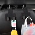 thumbnail image 4 of Suede Metal Double Hook Car Hook Car Mounted Suede Hook NEW O8T5, 4 of 9