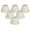 White - 6 Pack, variant on Royal Designs, Inc. Pleated Empire Chandelier Shade CS-112BG-6, Beige, 3 x 6 x 4.25, Pack of 6