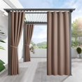 thumbnail image 1 of Cortinas para Exterior RYB HOME para Patio, Opacas, Impermeables, Color Mocha, 1 of 9