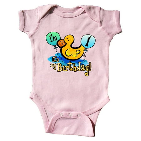 

Inktastic Ducky 1st Birthday Gift Baby Boy or Baby Girl Bodysuit