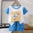 thumbnail image 2 of KPOPLK Toddler Boy Clothes for Kids 3 6 9 12 Months 2t 3t 4t Summer Casual Outfits Shirt Short Sets(18-24 Months,White), 2 of 4