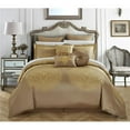 thumbnail image 1 of Chic Home CS2678-US Lana Gold Très Grand 9 Pièces Ensemble de Couette, 1 of 1
