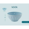 thumbnail image 4 of Kook Ceramic Cereal Bowls, Set of 6, 24 oz, Pale Blue, 4 of 5