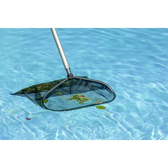 Poolmaster Premier Collection Heavy-Weight Aluminum Swimming Pool Leaf Rake With Mesh Net