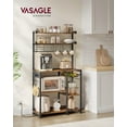 thumbnail image 2 of Bakers Rack VASAGLE con toma de corriente, soporte para microondas de 90 cm, 2 of 9
