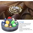 thumbnail image 3 of AVEKI Watch Oiler Kit, Watch Repair Oil Cups Watchmaker Oil Cups Cup Tools Dish Set Repair Tray Stand Holder Watch Oiler Dish Five Oil Dip Cup Metal Turntable Watch Repair Tool B0514, 3 of 7