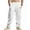 #White, variant on DPTALR Men's Oversized Corduroy Baggy Straight Leg Pants with Drawstring Waist and Pockets,Classic Mokaloha Style,Black Big and Tall Men XXXL
