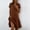 Brown, variant on QUNYINEY A Line Casual Dresses for Women Short Sleeve Midi Summer Plaid Shirt Dress Flowy Vacation Collared Loose Fit Dresses