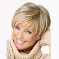 thumbnail image 4 of Perruque de Mode pour Femmes Cheveux Courts Mixtes Graduels avec Frange oblique et Cheveux Partiellement Lisses, 4 of 5