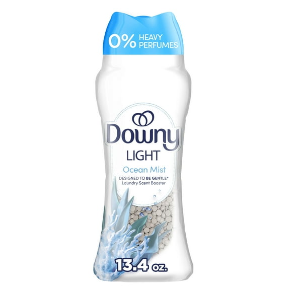 Downy Light In-Wash Scent Booster Laundry Beads, No Heavy Perfumes, Ocean Mist Scent, 13.4 oz