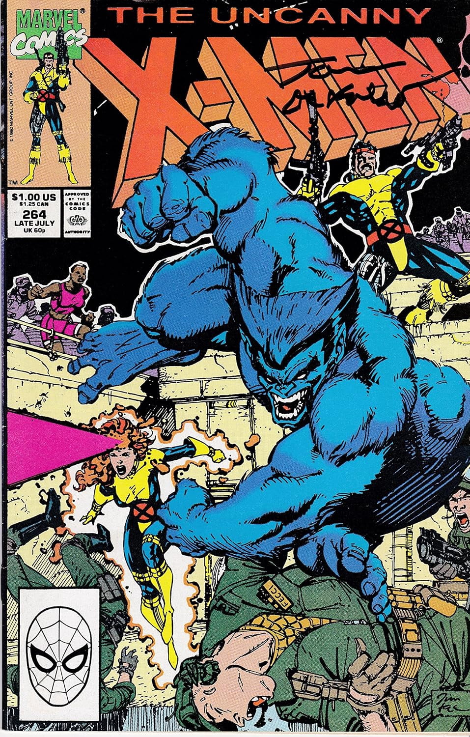Uncanny X-Men #264 Signed Tom Defalco