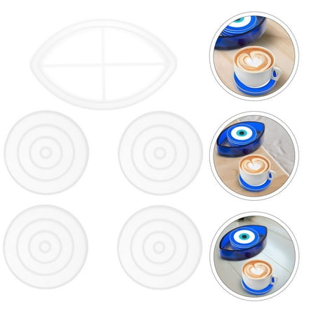 Toyvian 5-Pack Silicone Cup Molds White Craft Accessories for Home and Kitchen Use