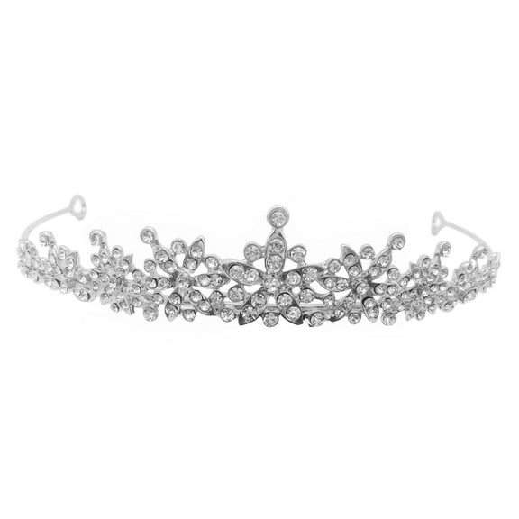Wedding Bridal Tiara Faux Pearl Crystal Rhinestone Hair SIlver Gold Band_AU- U2L3