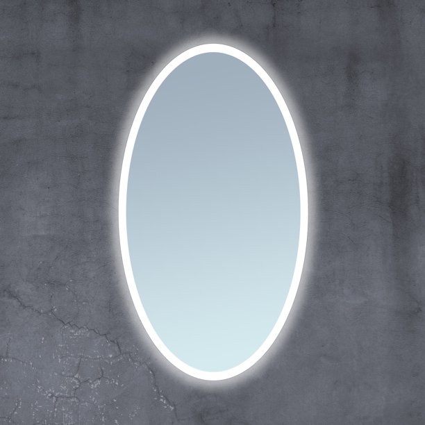 Miseno Mm2436ovled 24" W X 36" W Oval Frameless Bathroom Mirror