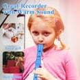 thumbnail image 3 of EASTROCK Recorder Instrument 3Pcs Soprano Recorder Flute C Key German Style for Beginners/Students, Blue, 3 of 7