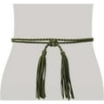 thumbnail image 3 of YooGuoGuo Women Girls Braided Waist Tie Belt/Rope with Tassel Wrap Cloth Belts for Dress Pants, 3 of 6