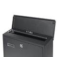 thumbnail image 4 of Decaller Metal Wall Mounted Mailboxes with Key Lock, Large Mail Box with View Window, Black, 4 of 4