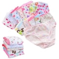 thumbnail image 2 of Bellafa 12-Pack Little Girls' Underwear Briefs 100% Cotton Baby Girl Soft Undies 3-12T Toddler Kids Flower Panties-Random Color, 2 of 11