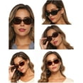 thumbnail image 6 of FEISEDY Classic Oversized Polarized Sunglasses Women Wrap Square Shades B2504, 6 of 14