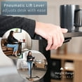 thumbnail image 5 of VIVO Pneumatic 32" x 16" Over Sofa Laptop Table, Mobile Desktop, Black, 5 of 8