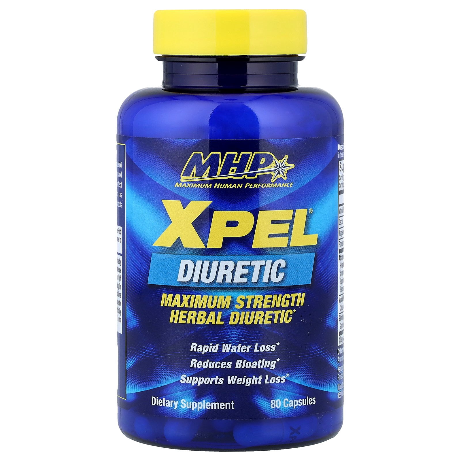 MHP XPEL, Maximum Strength Herbal Diuretic, 80 Capsules
