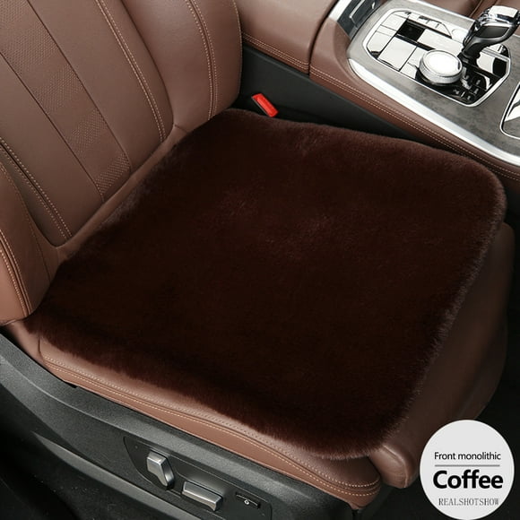 Agiferg Car Seat Winter Plush Thickening Warm Seat Cushion Imitation Rabbit Short Plush Car Seat Cushion