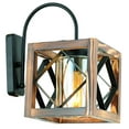 thumbnail image 2 of Beacon - Freddy - Walnut, Black Wall Lamp, 2 of 5