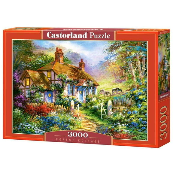 Bridge Toys - Castorland, 3000 Piece Jigsaw Puzzle, Forest Cottage