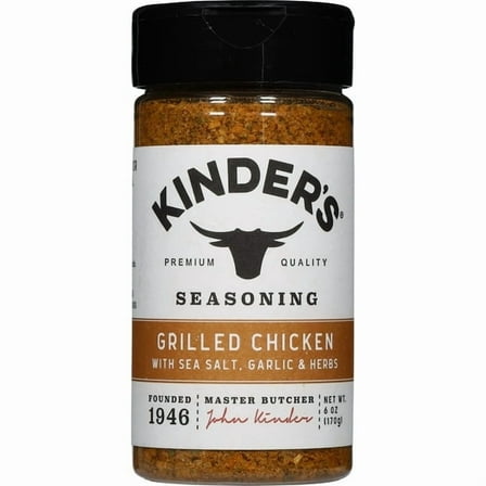 Kinder's Grilled Chicken Seasoning Blend with Garlic, Sea Salt, and Herbs, 6 oz (Two-Pack)