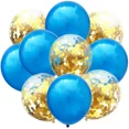 thumbnail image 3 of 10 piezas/lote de globos de látex con confeti rojo, rosa y dorado para fiesta de cumpleaños, globos metálicos para niños y adultos, bolas de helio, decoración para fiestas de bodas, 3 of 5