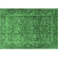 thumbnail image 1 of Ahgly Company Indoor Rectangle Persian Emerald Green Traditional Area Rugs, 7' x 10', 1 of 4