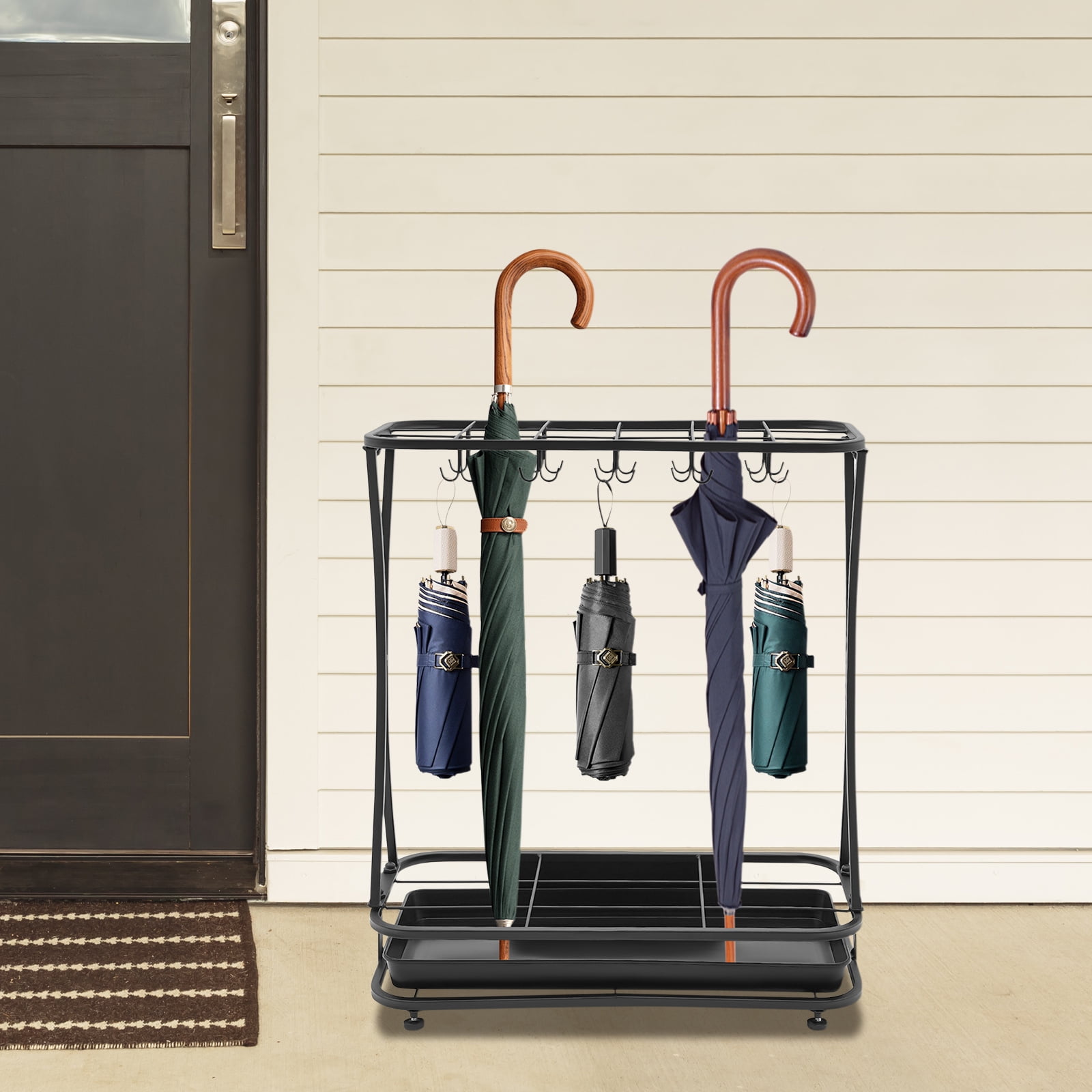 Umbrella Rack Organizer, Umbrella Holder Stand, Free Standing Umbrella Organizer
