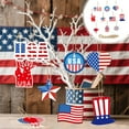 thumbnail image 5 of Hvmvliv 4th of July Hanging Decorations (1 Set) USA 4th of July Hanging Ornaments Red White and Blue Flag Gnome Hanging For Memorial Day Decorations Multicolor, 5 of 7