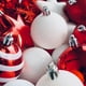 thumbnail image 3 of Rn'D Adornos Navideños De Bolas De Copo De Nieve - Juego Surtido A Granel De Adornos Navideños De Copos De Nieve Y Bolas Colgantes - 76 Adornos Y Ganchos Navideños (Rojo Y Blanco), 3 of 5