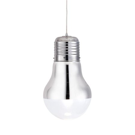 

HomeRoots 391875 19.3 x 11 x 11 in. Silver Bulb Ceiling Lamp