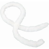 78.74 Inch Craft Fur Fabric Strip White Shaggy Plush Fuzzy Precut Strips Soft Soild Fluffy Furry Ribbon Roll Sewing Trim for Sewing Making Clothes Costume Home Decor Cosplay Christmas