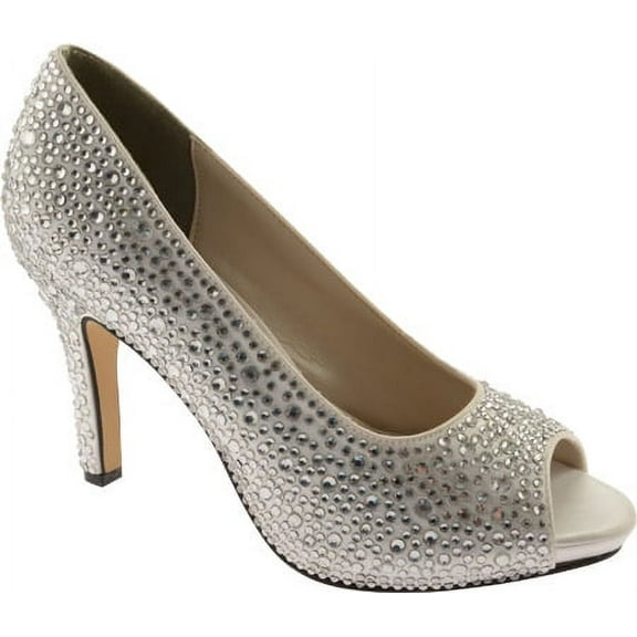 Benjamin Walk 848231019985 Touch Ups Womens Eliza Synthetic Platform Pump, White - Medium 9.5