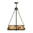 thumbnail image 7 of Meyda 148888 22 in. Oak Leaf & Acorn with Uplights Inverted Pendant, Burnished A-C & Silver Mica, 7 of 7