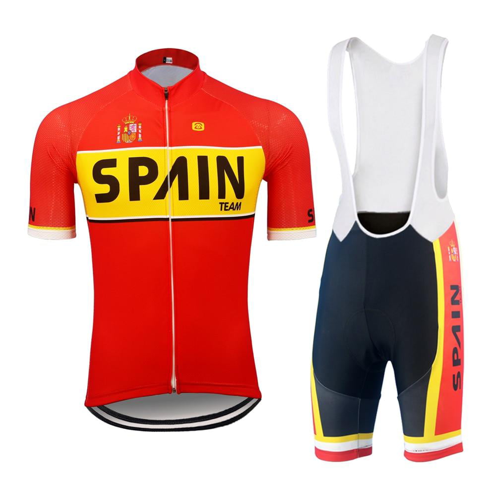 Details about   Mens Team Cycling Jersey Bib Shorts Set Pants Cycling Short Sleeve Jersey Shirt 