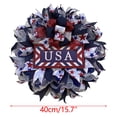thumbnail image 5 of XGFHYJEH 250th Anniversary Patriotic Wreath, 4th of July Wreaths for Front Door, Memorial Day Wreath, Red White and Blue Farmhouse Decor, All-Weather Patriotic Wreaths for Home Outdoor Holiday, 5 of 7