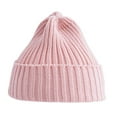 thumbnail image 1 of Ribbed Thickened Ear Protection Baby Beanie Winter Children Candy Colored Warm Knitted Hat Photography Props, 1 of 10