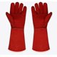 thumbnail image 5 of Guantes de cuero rojo - Guantes de soldadura para soldadores de seguro laboral Cuero especial Anti-escaldado de alta temperatura Engrosamiento de doble capa Resistente al desgaste, 5 of 5