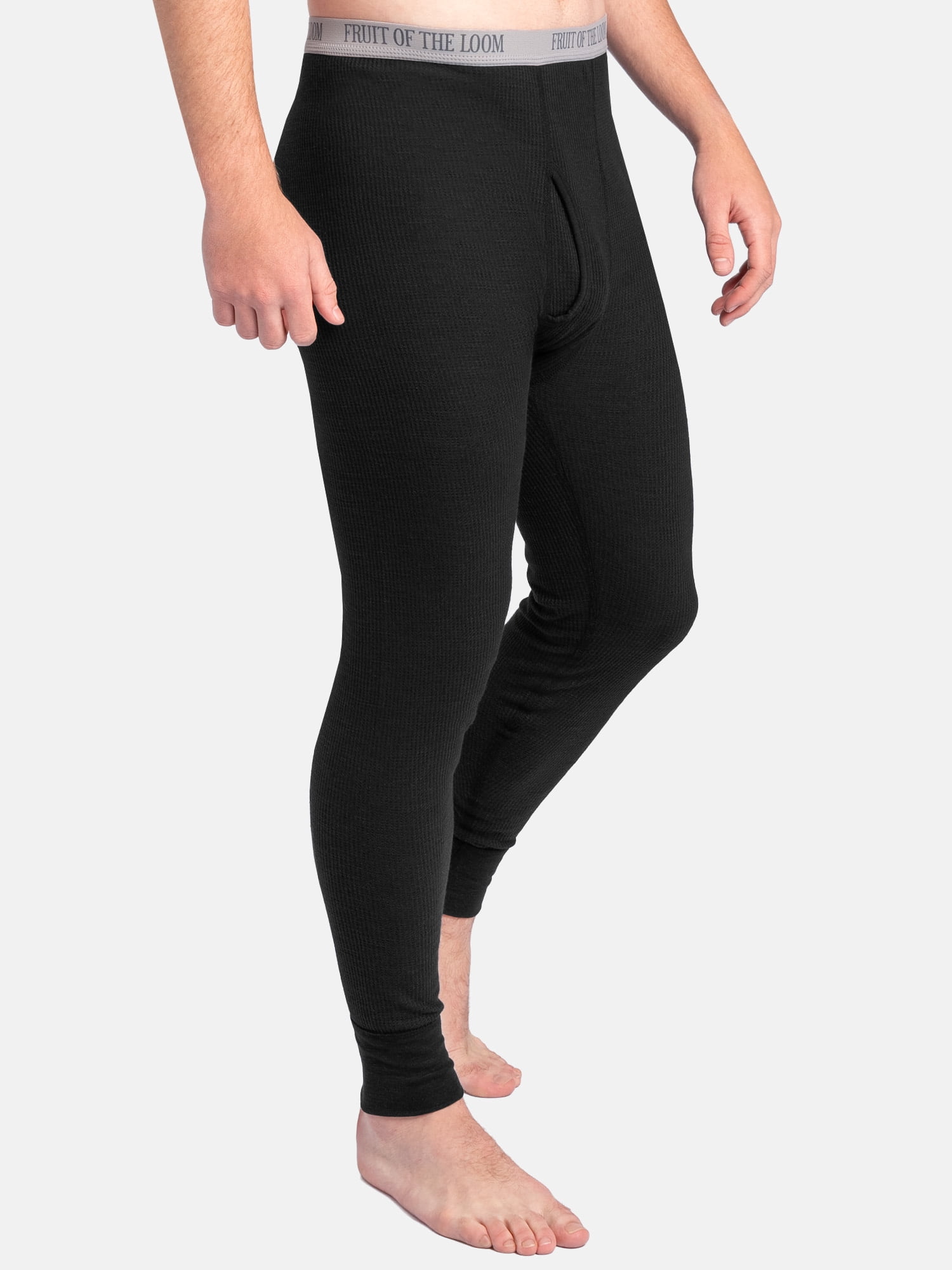 Fruit of the Loom Men's Slub Waffle Thermal Underwear Bottom, Sizes S-5XL