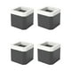thumbnail image 1 of Protectores de patas para sillas, sillas, escritorios y camas. Silenciosos, con absorción de impactos y gran resistencia. Incluyen almohadillas protectoras para el suelo. Cuadrado negro, 1 of 9