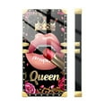 thumbnail image 3 of FKBRCL4U Compatible with Samsung Galaxy S23 Case, Glitter Red Rose Queen Leopard Lipstick Luxury Golden Decoration for Girl Women Soft TPU Shockproof Protective Hard PC Back, 3 of 7