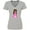 Athletic Heather, variant on Inktastic African American Princess In Pink Dress Women's V-Neck T-Shirt