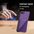 thumbnail image 5 of Nalacover Case Compatible with iPhone 7 / 8 / SE 2020 / SE 2022, Wallet Case with Hidden Card Holder, withKickstand Card Slots Classic PU Cowhide Leather Cover for Men Women Girls,Purple, 5 of 10