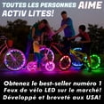 thumbnail image 4 of Jinsinto LED Bike Wheel Light Kit with Battery for 100% Brightness and All Angle Visibility for Ultimate Safety (Blue), 4 of 5